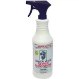 White plastic spray bottle with black trigger labeled cowboy magic super bodyshine for horse grooming and coat shines