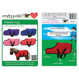 Crafty Ponies Fleece Rugs Red Toy Pony