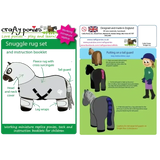 Crafty Ponies Snuggle Rug Set Zebra Toy Pony