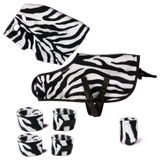 Crafty Ponies Snuggle Rug Set Zebra Toy Pony