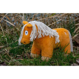 Orange plush crafty ponies soft toy pony chestnut with white fringed mane and tail perfect for cuddling