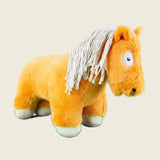 Orange crafty ponies soft toy pony chestnut with white fringed mane and light gray hooves perfect for kids