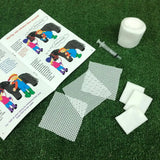 White perforated mesh bandage pads in crafty ponies vet suture kit for ponies vet suture by harry horse rider
