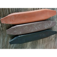 Three boat-shaped soap bars in peach, gray, and navy for Curb Chain Guards Windsor Rubber