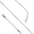 Cush Grip Schooling Whip 110cm - Silver Silver Riding Crops & Whips
