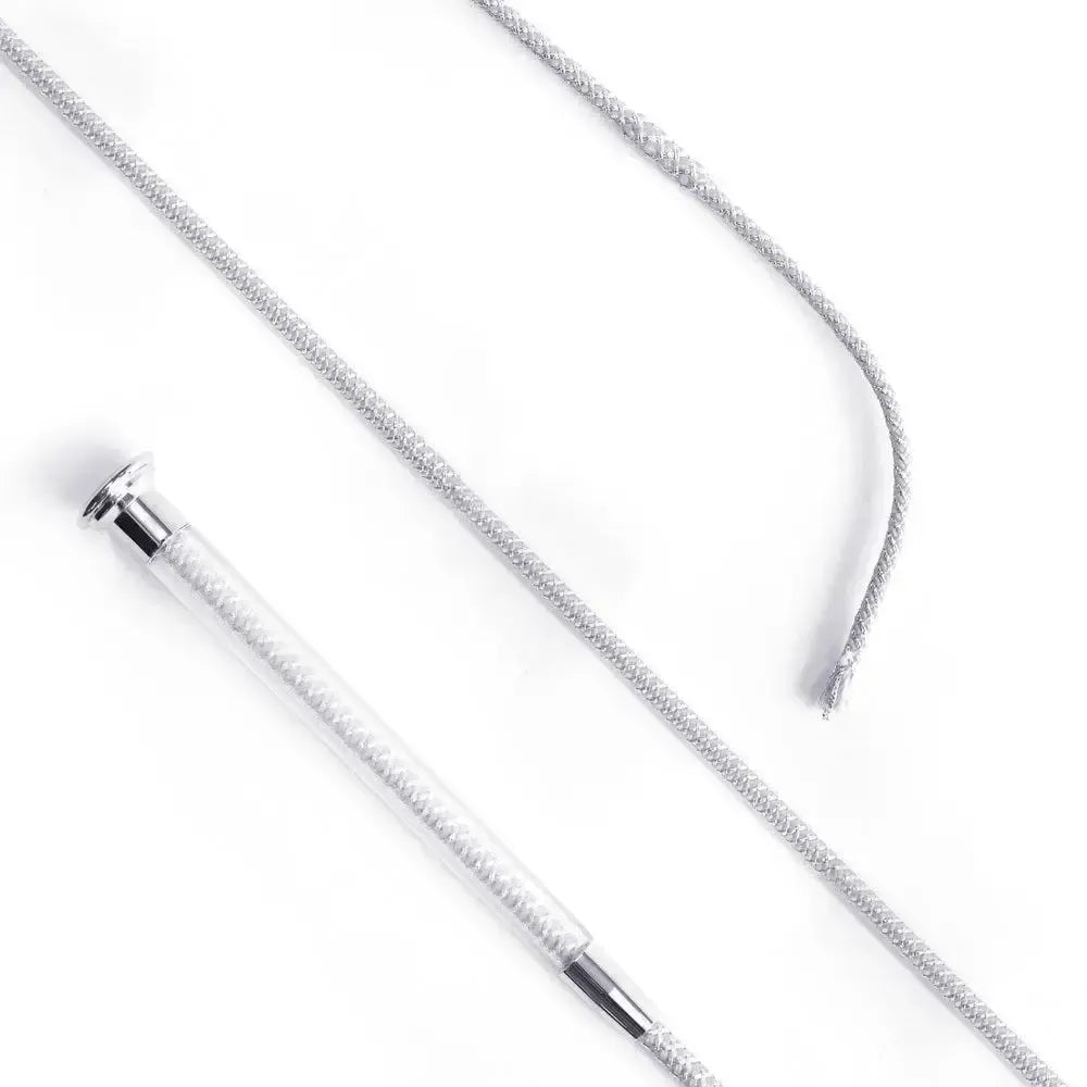 Cush Grip Schooling Whip 110cm - Silver Silver Riding Crops & Whips