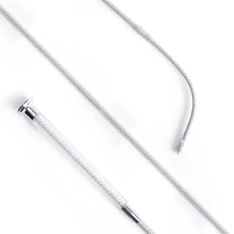 Cush Grip Schooling Whip 110cm - Silver Silver Riding Crops & Whips