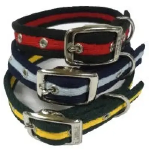 Cushion Web Dog Collar Medium Black 