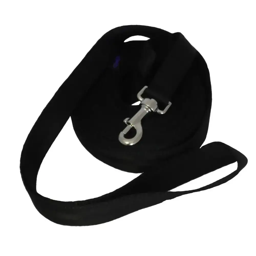 Cushion Web Lunge Rein Black 