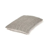 Gray textured throw pillow with plush fabric and ribbed pattern in danish design bobble deluxe deep duvet dog bed