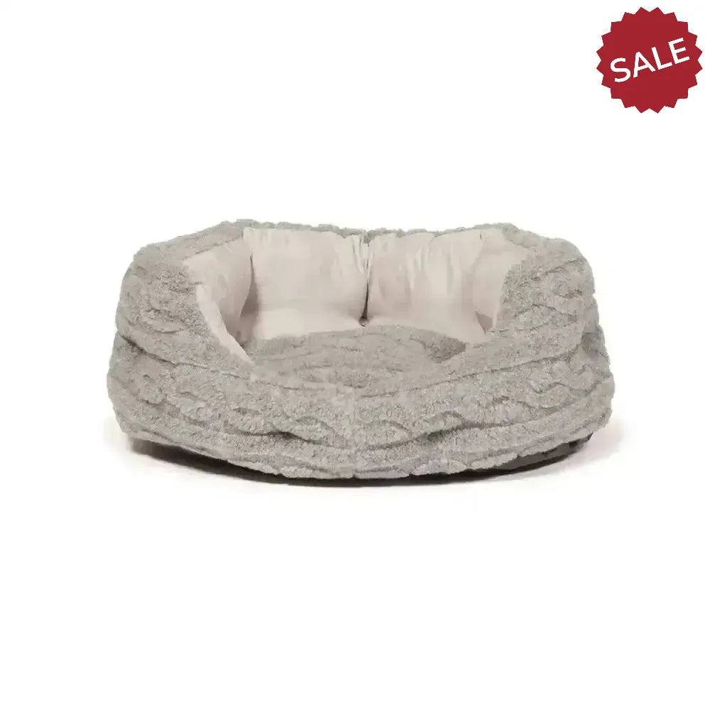 Danish Design Bobble Deluxe Slumber Bed Dog Bed 18" (45 cm) Pewter Dog Beds