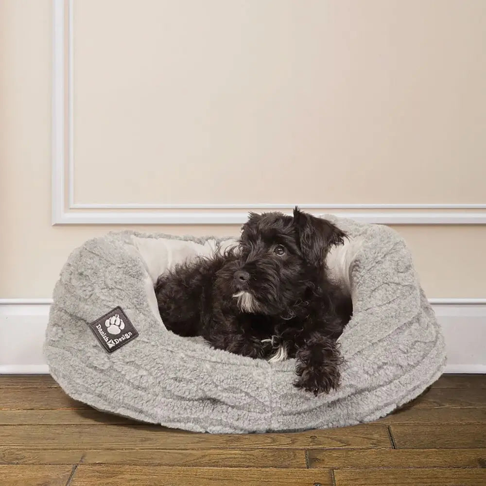 Danish Design Bobble Deluxe Slumber Bed Dog Bed 24" (61 Cm) Pewter Dog Bed Barnstaple Equestrian Supplies