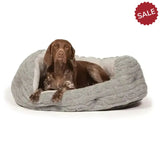 Danish Design Bobble Deluxe Slumber Bed Dog Bed 35" (89 cm) Pewter Dog Beds