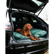 Teal green duvet dog bed by danish design county with deep fill comfy for dogs in car trunk use