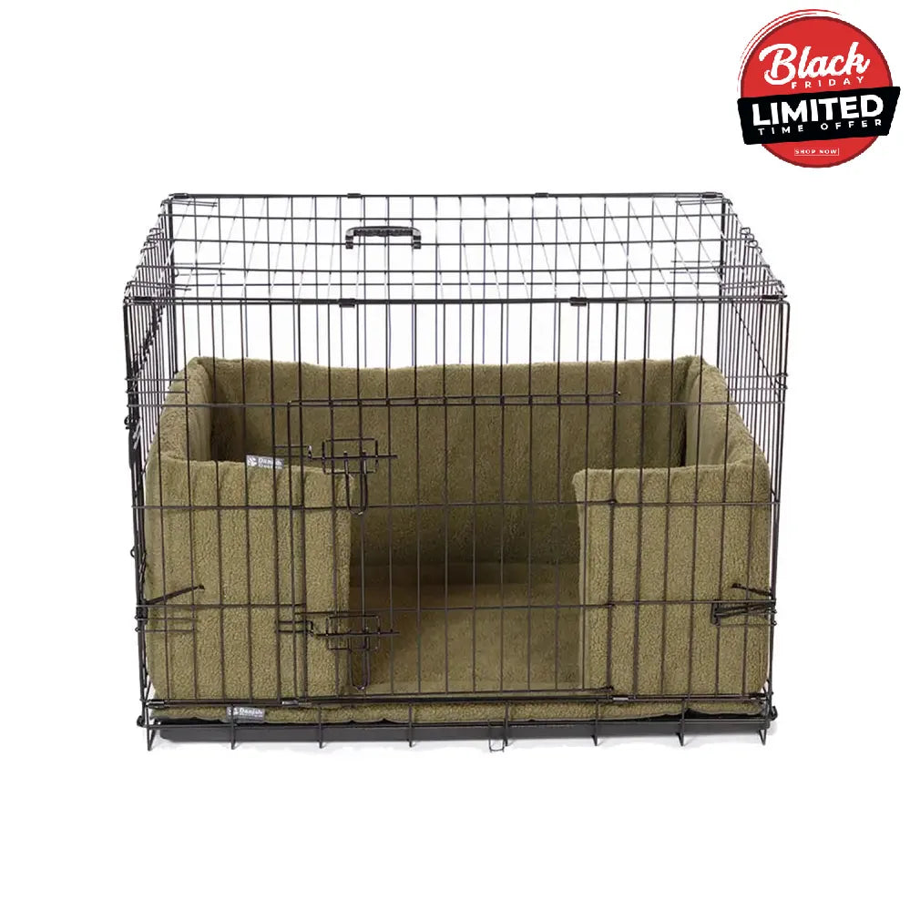 Danish Design Crate Bumper Olive Large Olive Dog Beds