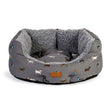 Danish Design Fatface Marching Dogs Deluxe Slumber Bed Dog Bed 18" (45 Cm) Grey Dog Bed Barnstaple Equestrian Supplies