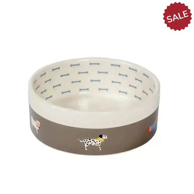 Danish Design Fatface Marching Dogs Pet Bowl Medium Dog Bowl