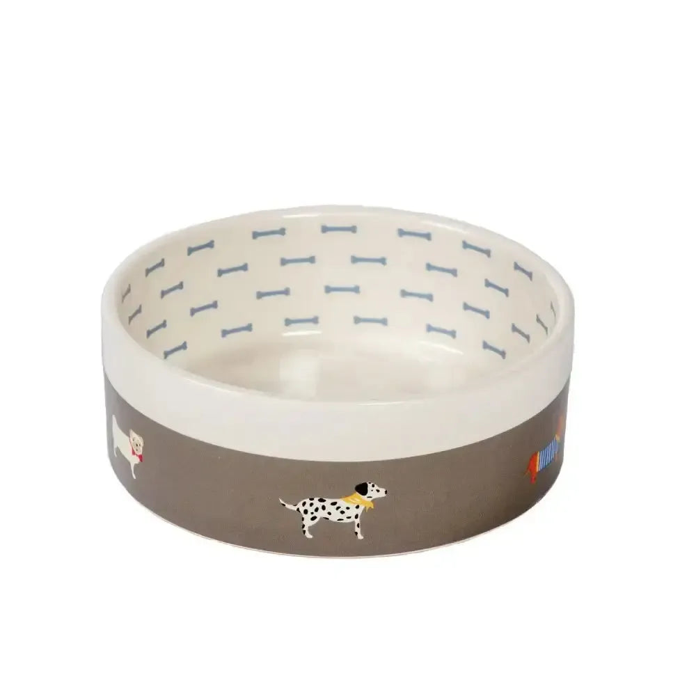 Danish Design Fatface Marching Dogs Pet Bowl Medium Dog Bowl