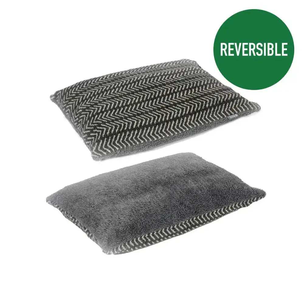 Reversible gray throw pillow with herringbone and plush sides perfect for danish design fleece deep duvet charcoal arrows set