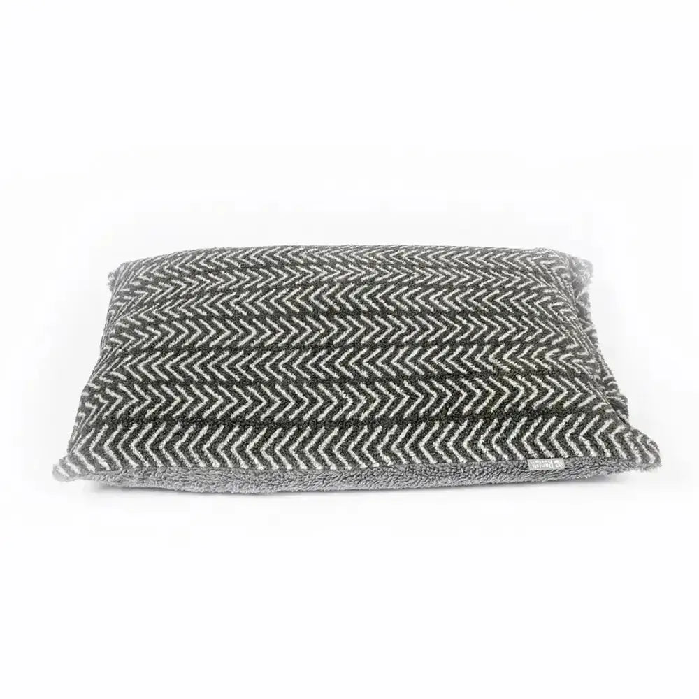 Gray and white herringbone throw pillow with soft texture complements danish design fleece duvet cover charcoal arrows