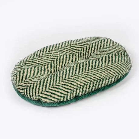 Danish Design Green Herringbone Fleece Quilted Mattress Dog Bed Small Green Dog Bed Barnstaple Equestrian Supplies