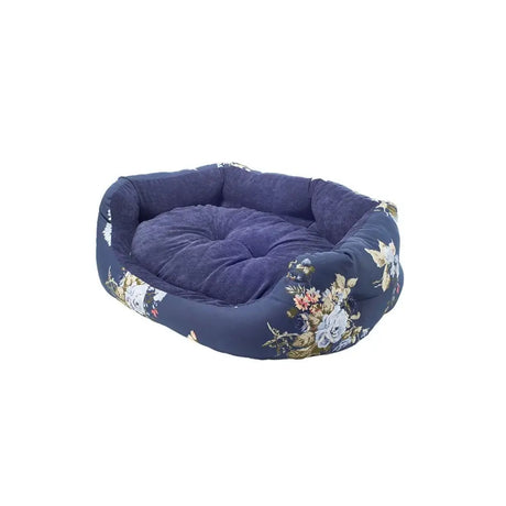 Danish Design Laura Ashley Rosemore Deluxe Slumber Bed Dog Bed 35" (89 Cm) Navy Dog Bed Barnstaple Equestrian Supplies