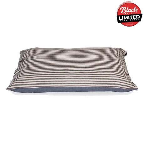 Danish Design Rustic Stripes Deep Duvet Denim Large Denim Dog Beds