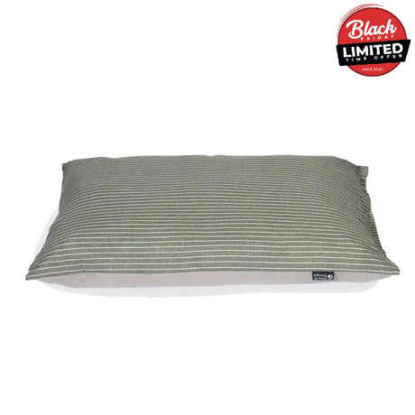 Danish Design Rustic Stripes Deep Duvet Sage Large Sage Dog Beds