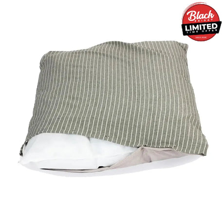 Danish Design Rustic Stripes Duvet Cover Sage Large Sage Dog Beds