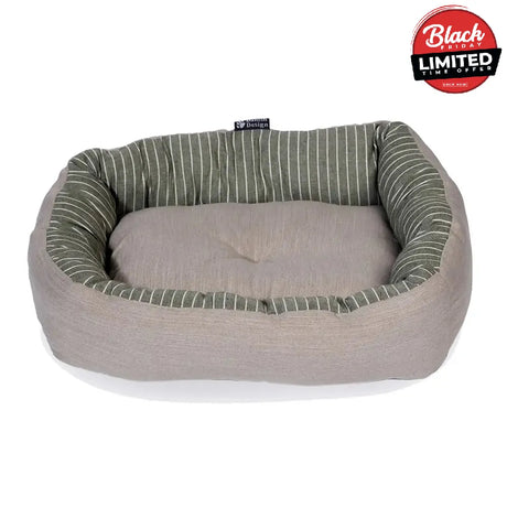 Danish Design Rustic Stripes Snuggle Bed Sage Large Sage Dog Beds