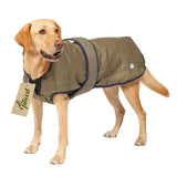 Danish Design Tweed Dog Coat 25 Cm (10") Green/Tan Dog Coat Barnstaple Equestrian Supplies