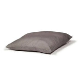 Gray textured cushion with subtle woven pattern for danish design vintage deep duvet dogstooth dog bed