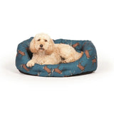 Danish Design Woodland Stag Deluxe Slumber Bed Dog Bed 45 Cm (18") Blue Dog Bed Barnstaple Equestrian Supplies