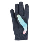 Dazzling Diamond Riding Gloves by Little Rider Teal/Pink Child Small Riding Gloves