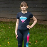 Dazzling Diamond T-Shirt by Little Rider Navy 3-4 Years T Shirts