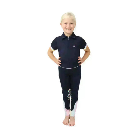 Dazzling Dream Polo Shirt by Little Rider Navy/Pastel 3-4 Years HY Equestrian Riding Apparel & Accessories Barnstaple Equestrian Supplies