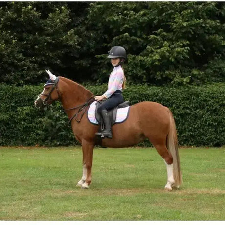 Dazzling Dream Saddle Pad by Little Rider Navy/Pastel Pony/Cob Saddle Pads & Numnahs Barnstaple Equestrian Supplies