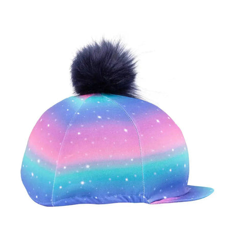 Dazzling Night Hat Cover by Little Rider Navy/Prismatic HY Equestrian Hat Silks Barnstaple Equestrian Supplies