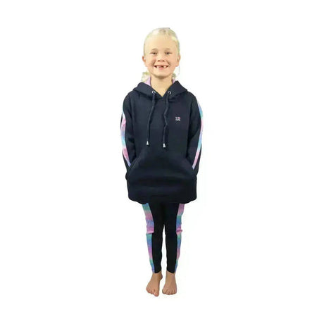 Dazzling Night Hoodie by Little Rider Navy/Prismatic 11-12 Years HY Equestrian Riding Apparel & Accessories Barnstaple Equestrian Supplies