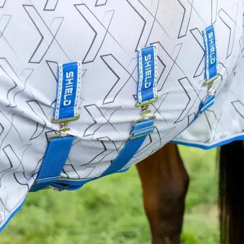 DefenceX Shield Quagga Waterproof Fly Rug With Belly Flap 4'6" Waterproof Fly Rugs