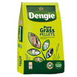 Bright green bag of dengie grass pellets pure fibre pellet for horses and livestock natural nutritious feed