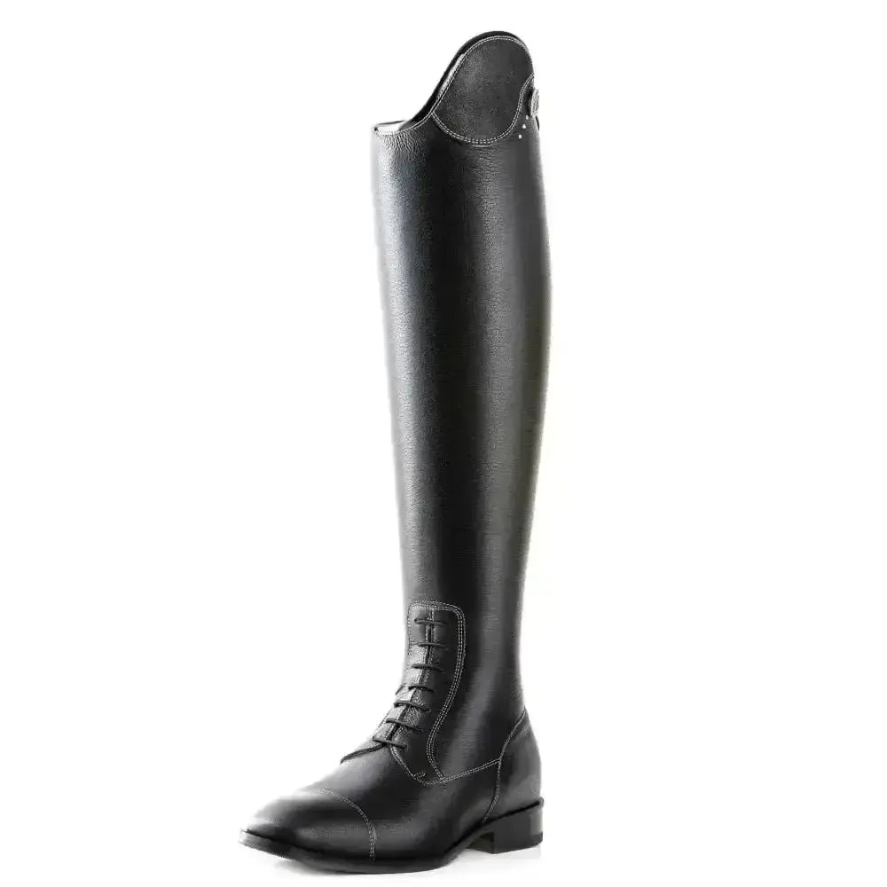 DeNiro Long Riding Boots Salentino Unlaced 40 MC-S Black / Black Glitter Top 40 EU / 7 Long Riding Boots