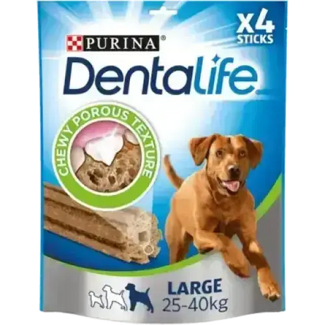 DENTALIFE Large Dog Dental Chew 4 sticks Dog Treats