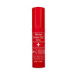 Red cylindrical spray bottle of derma gel veterinus with white text plus sign labeled derma gel spray veterinus spray