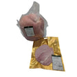 A clear plastic wrapped devon ham off the bone with black label and golden foil slice perfect with picante pimento olives