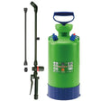 Di martino mary 10 pressure sprayer with regulator and shoulder strap in green and blue plastic with black nozzle