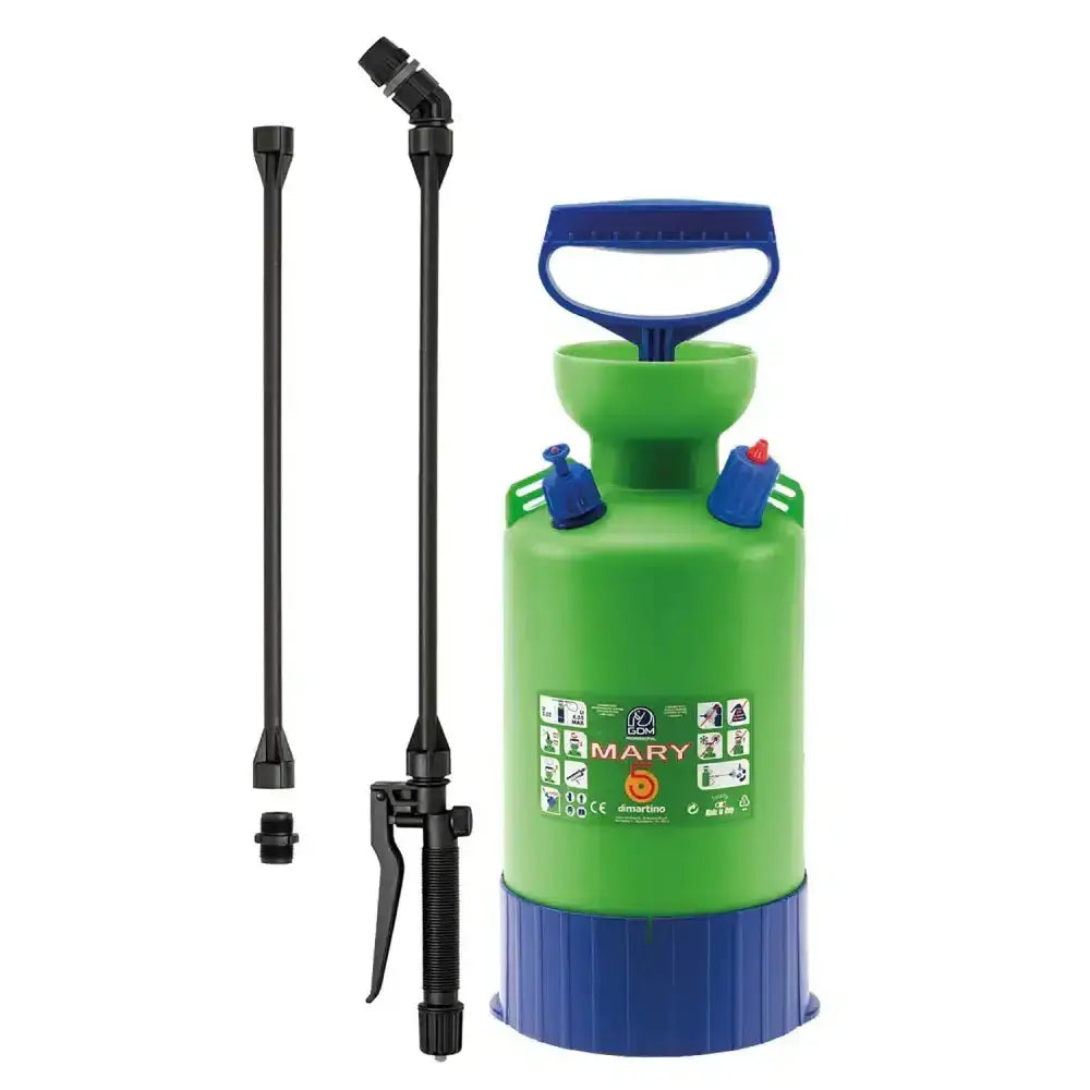 Di martino mary medium sized pressure sprayer green and blue plastic with black nozzle pressure sprayer suitable for garden use