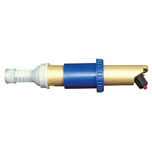Blue and gold plastic garden hose nozzle with black knob for di martino rosy 12 16 spare piston spare piston use