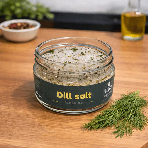 Dill Herb Infused Salt By Broomhill Farm Co