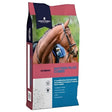 A 20 kg bag of dodson and horrell sixteen plus cubes horse feed with pink and blue packaging and a brown horse for older horses preventing weight loss